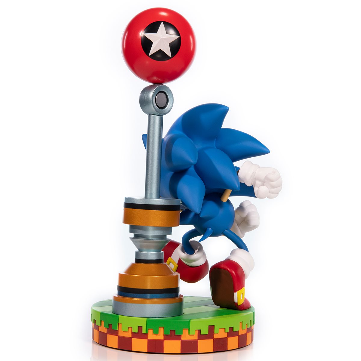 Estátua Sonic The Hedgehog Green Hill Zone Diorama Standart