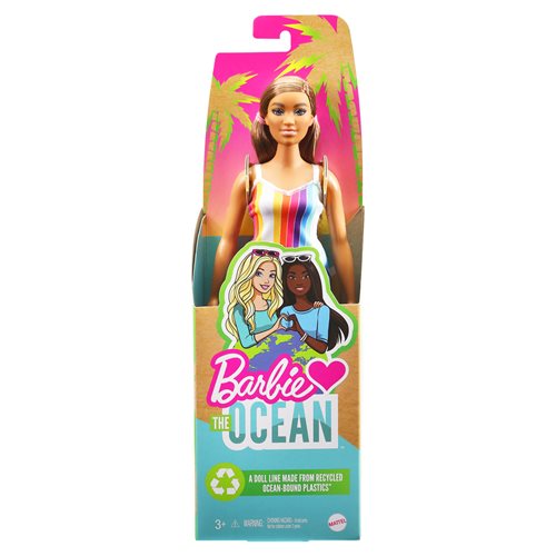 Barbie Loves the Ocean Doll in Rainbow Stripe Dress