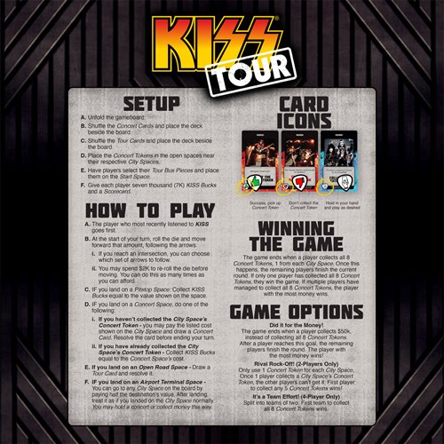 KISS Tour Game