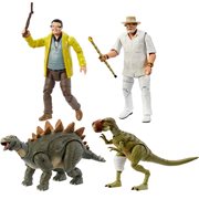 JW Hammond Collection Human and Dinosaur Figure Case of 4