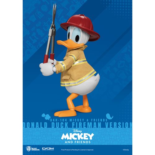 Mickey and Friends Donald Duck Fireman DAH-104 Dynamic 8-Ction Heroes Action Figure