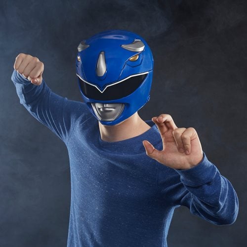 Power Rangers Lightning Collection Premium Blue Ranger Helmet Prop Replica