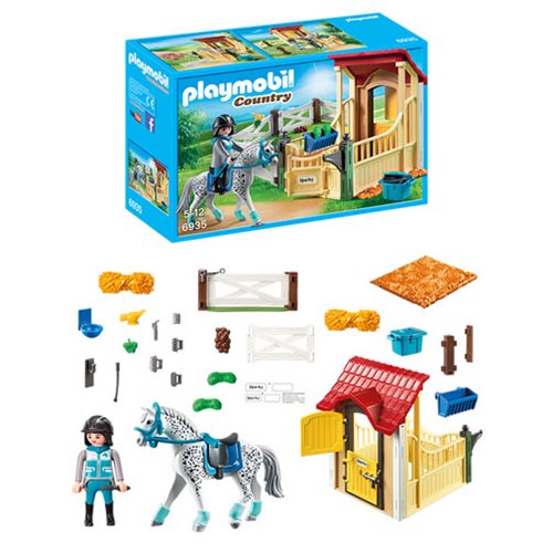 pad Lav en snemand alkohol Playmobil 6935 Country Horse Stable with Appaloosa