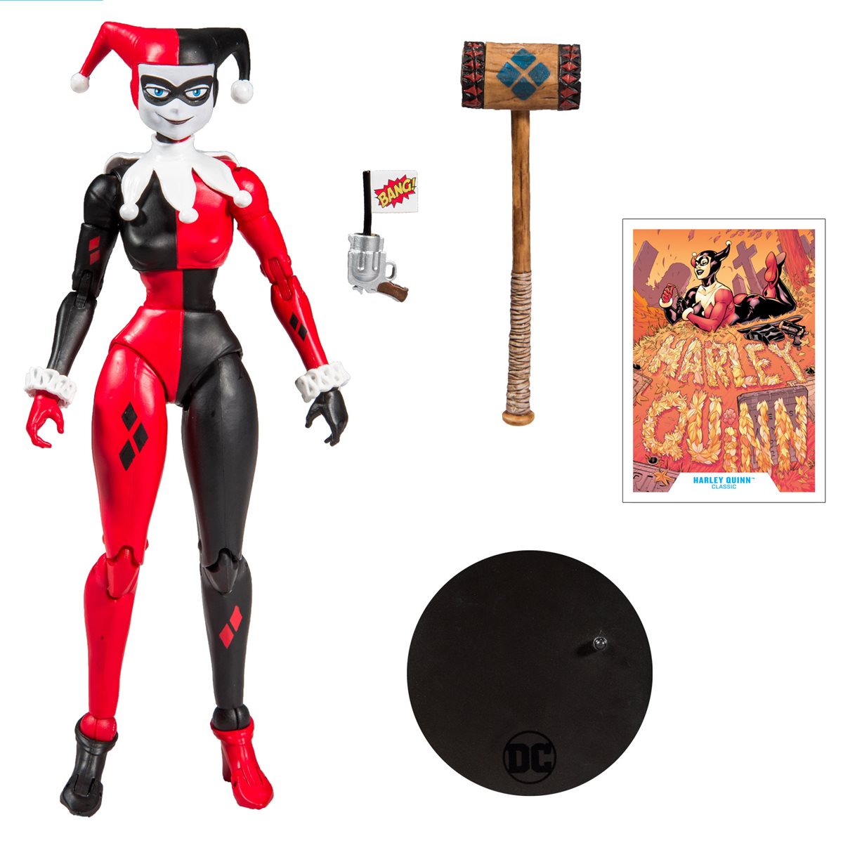 DC Comics Wave 1 Harley Quinn Classic 7-Inch Action Figure.
