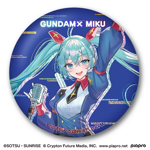 Gundam x Hatsune Miku Memorial Can Badge Set