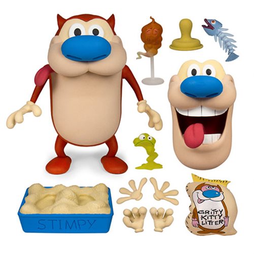Ren and Stimpy Deluxe 6-Inch Stimpy Action Figure