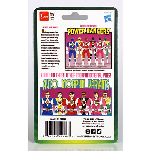 Mighty Morphin Power Rangers Auto Morphin Pink Ranger Kimberly Pin