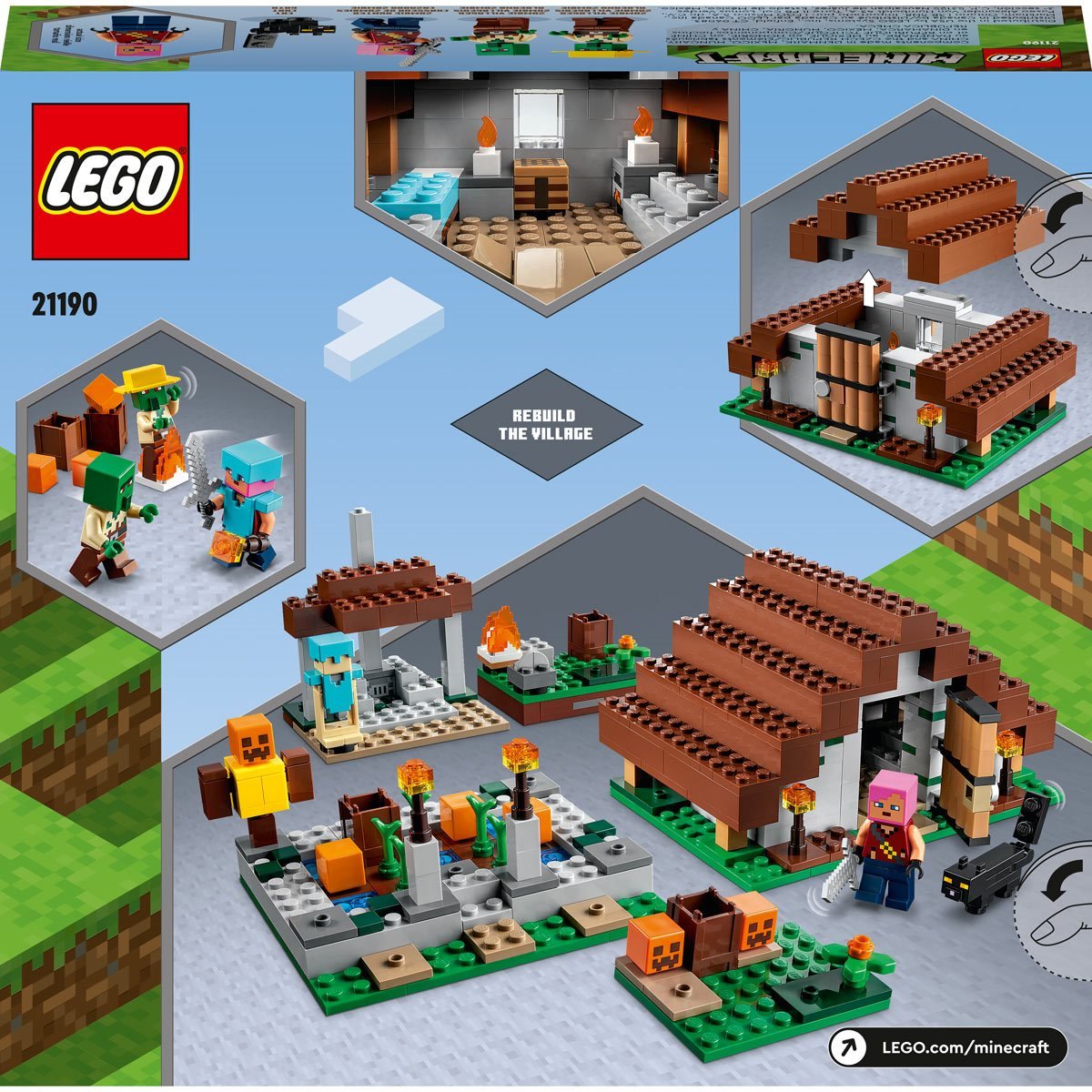 LEGO Minecraft 21190 Le Village Abandonné