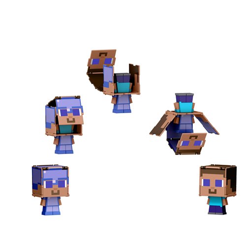 Minecraft Steve/Enchanted Armor Steve Flippin' Figs Action Figure