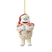 Rudolph the Red-Nosed Reindeer Bumble Holding Candy Canes Ornament by Jim Shore