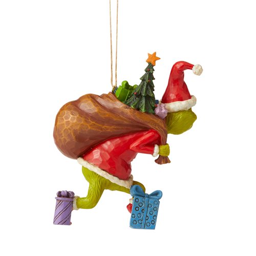 Dr. Seuss The Grinch Tiptoeing Ornament by Jim Shore