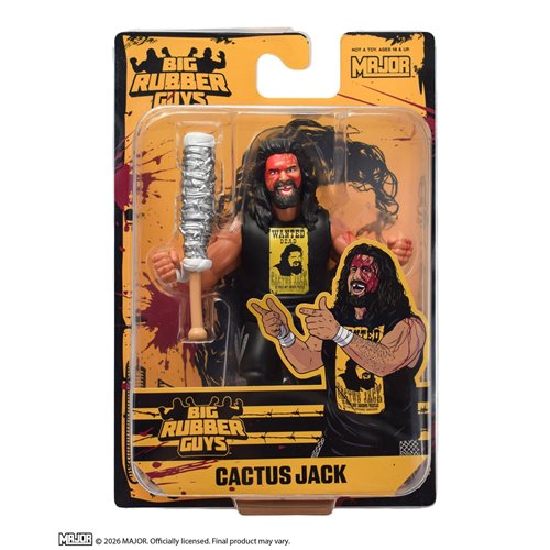 Major Big Rubber Guys Bloody Cactus Jack Posed Figure