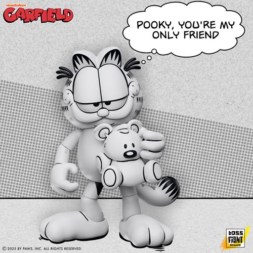 Garfield Black and White Daily Comic Strip Action Figure - Entertainment Earth Exclusive