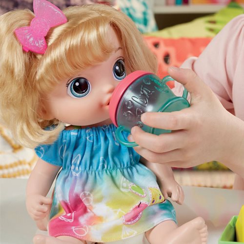 Baby Alive Fruity Sips Apple Blonde Hair Doll