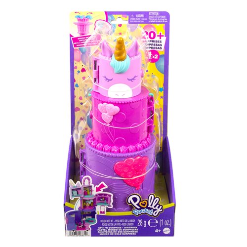 Polly Pocket Spin 'n Surprise Birthday Cake Playset