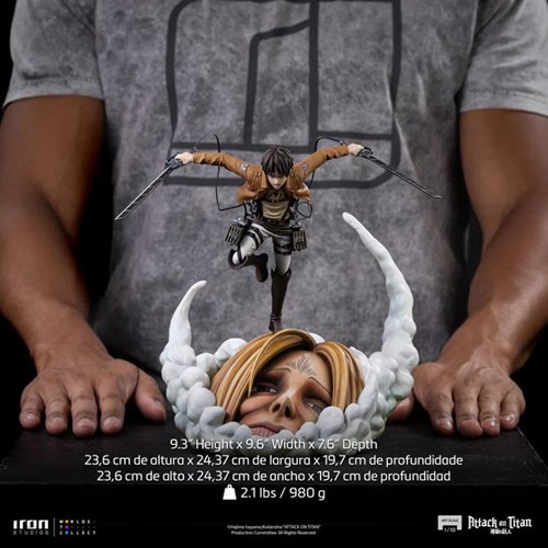 Attack On Titan Eren Yeager 1:10 Art Scale Statue