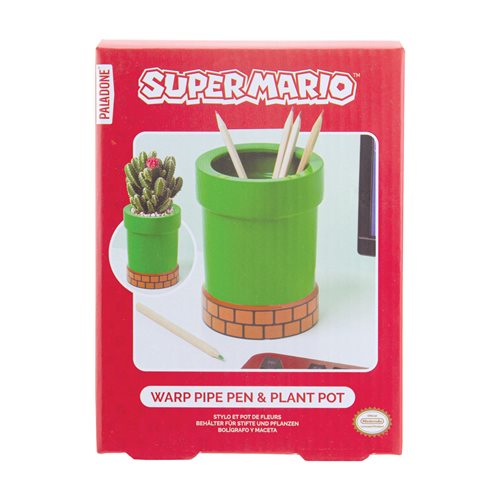 Super Mario Warp Pipe Plant and Pen Pot