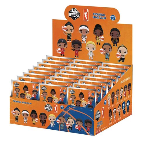Womens National Basketball Association Series 2 3D Foam Bag Clip Display Case of 24