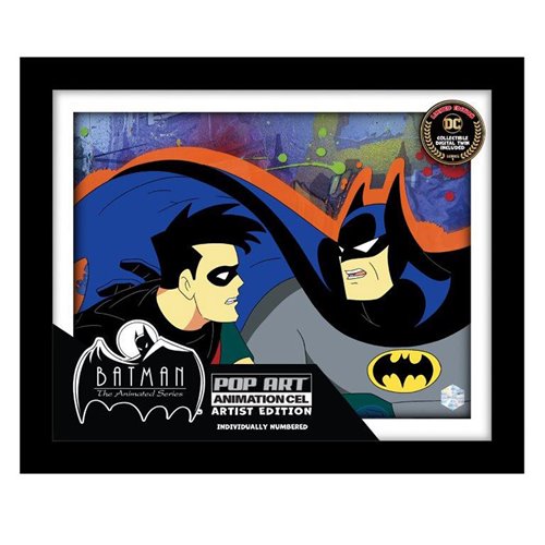 Batman: The Animated Series Christmas with the Joker #1109 Animation Cel Artist Edition Framed Art P