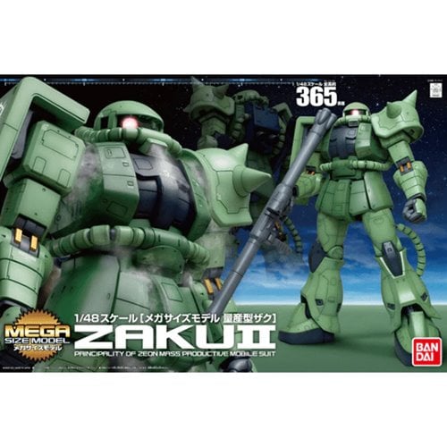 Mobile Suit Gundam MS-06 Zaku II Mega Size 1:48 Scale Model Kit
