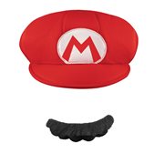 Super Mario Bros. Mario Adult Hat & Mustache Roleplay Accessory Set