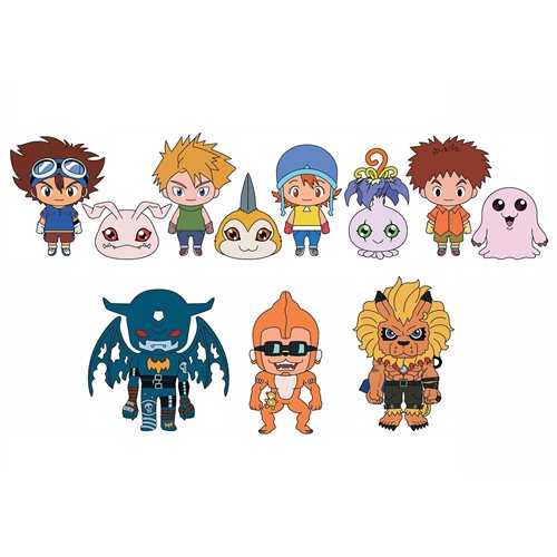 Digimon Series 2 Figural Bag Clip Random 6-Pack