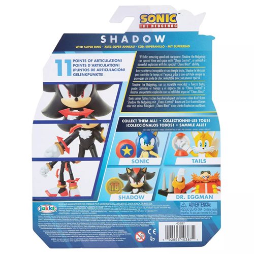 Sonic the Hedgehog: Shadow 4-Inch Action Figure, Not Mint