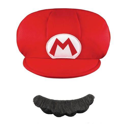 Super Mario Bros. Mario Child Hat & Mustache Roleplay Accessory Set
