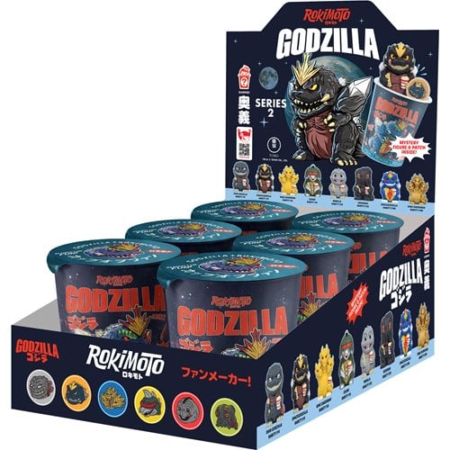 Godzilla Series 2 Rokimoto Cup Vinyl Figure Display Case of 6