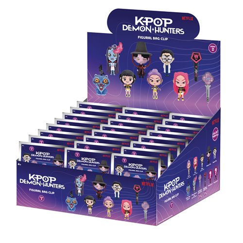 K-Pop Demon Hunters Series 2 3D Foam Bag Clip Random 6-Pack