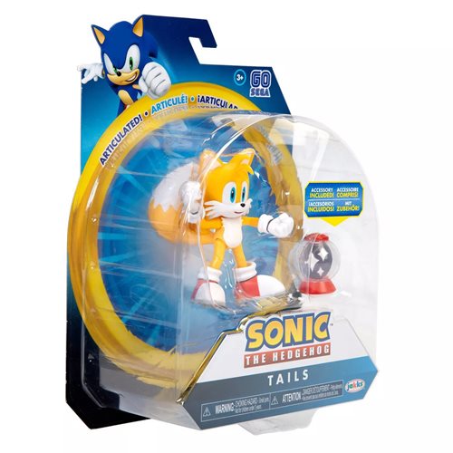 Sonic the Hedgehog: Tails 4-Inch Action Figure, Not Mint