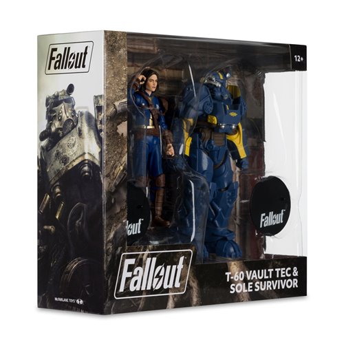Fallout New Vegas T-60 Vault Tec and Sole Survivor 7-Inch Scale Action Figure 2-Pack - Exclusive