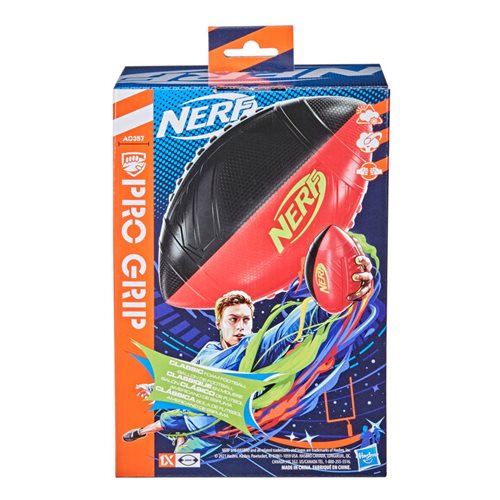 Nerf Pro Grip Red and Black Football
