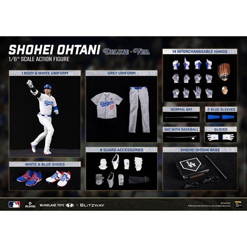 MLB McFarlane Sportspicks Los Angeles Dodgers Shohei Ohtani Deluxe Version 1:6 Scale Action Figure