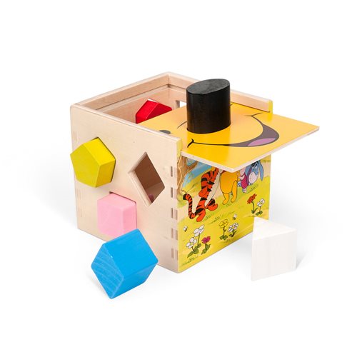 Winnie the Pooh Wooden Shape Sorting Cube