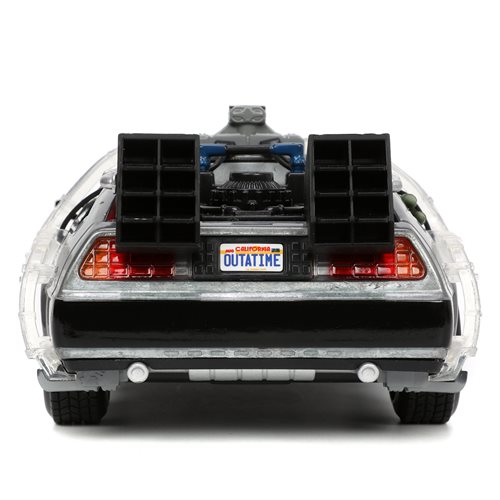 Back to the Future 1 Time Machine with Light 1:24 Scale Die-Cast Metal Vehicle