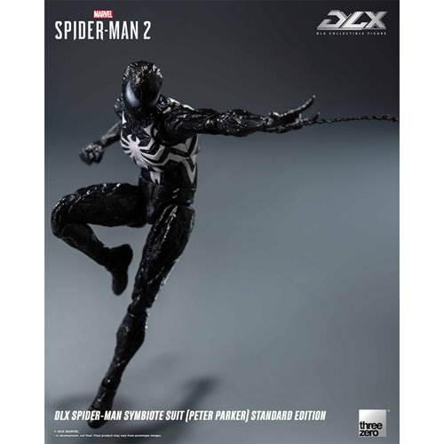Marvel Spider-Man 2 Spider-Man Symbiote Suit Peter Parker Standard Edition DLX Action Figure