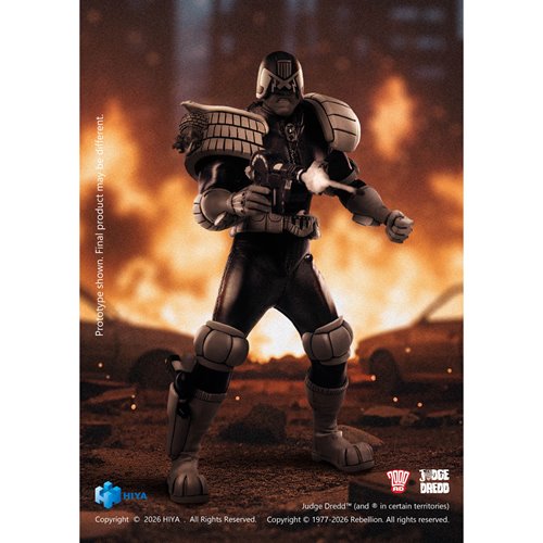 Judge Dredd Special Police Black and White Super Ultimate Series 1:12 Scale Action Figure