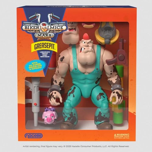 Biker Mice from Mars Wave 2 Greasepit 7-Inch Scale Action Figure