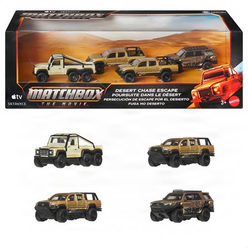 Matchbox Desert Chase Escape Vehicle 4-Pack