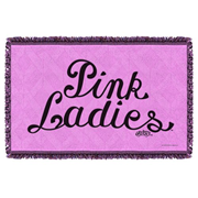 Grease Pink Ladies Woven Tapestry Throw Blanket
