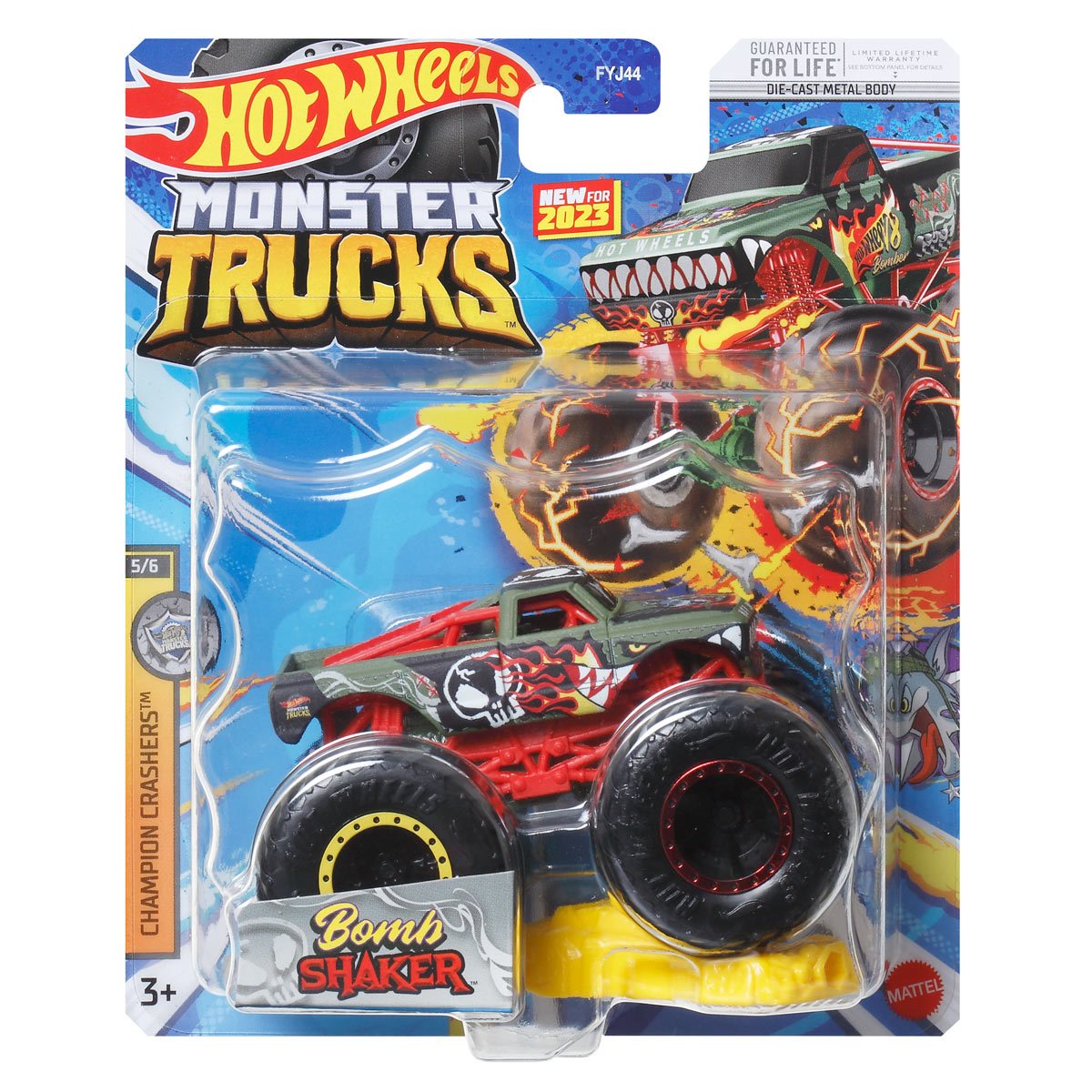 Hot Wheels Monster Truck, Extra Car - HOTWHEELSMTCOMBO