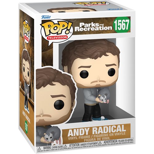 Parks and Recreation 15th Anniversary Andy Radical Funko Pop! Vinyl Figure