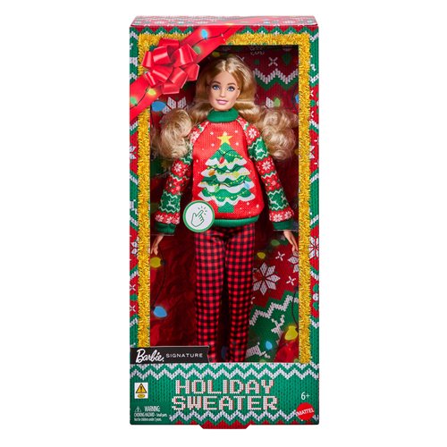 Barbie Ugly Sweater Doll with Blonde Hair