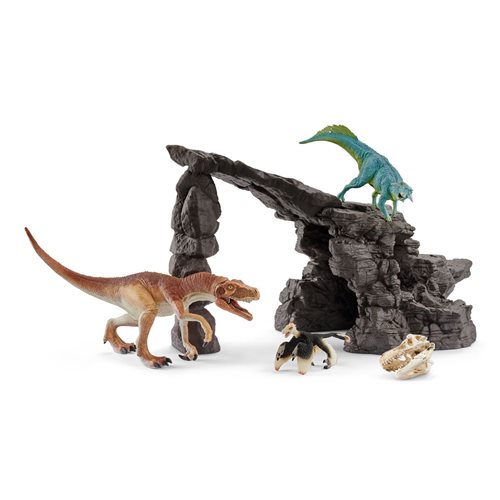 Dinosaur Set with Cave Playset
