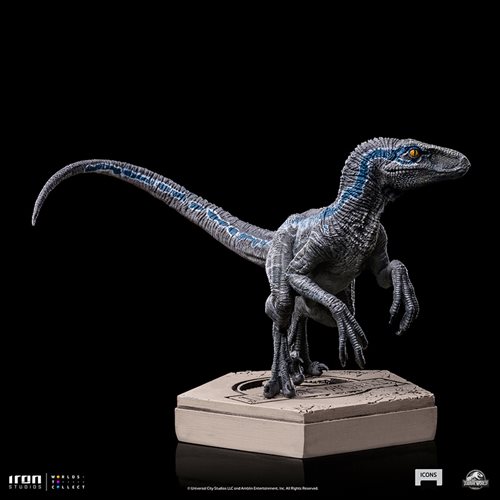 Jurassic World Velociraptor Blue Version B Icons Statue