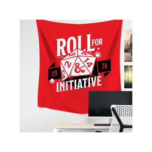 Dungeons & Dragons D20 Roll for Initiative Wall Tapestry