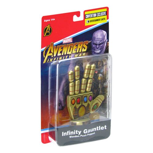 Avengers: Infinity War Infinity Gauntlet Wooden Push Puppet - SDCC Debut