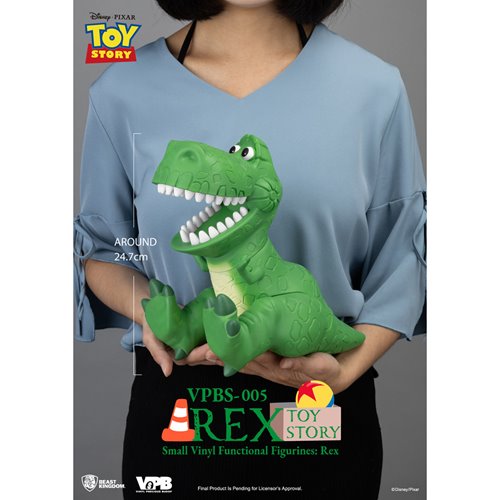 Toy Story Rex VPBS-005 Small Vinyl Piggy Bank