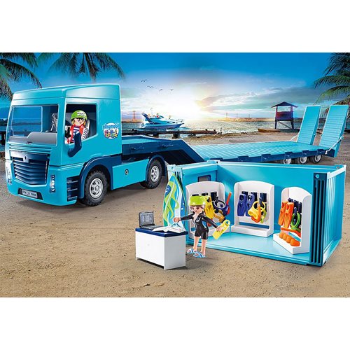 Playmobil 70959 Flatbed Truck with container